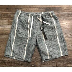 Public Rec Record Mens Large Gray Crocheted Shorts New with Tags